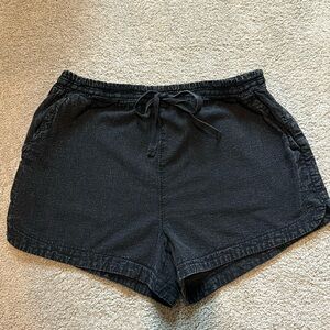 Women's Black Pull On Shorts Size Small 3.5" Inseam Elastic Waist Pull On Shorts